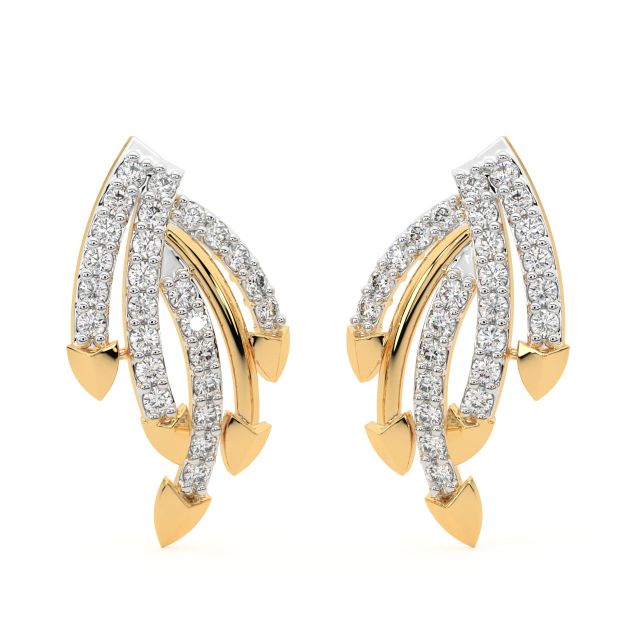 Alpin Round Diamond Stud Earrings