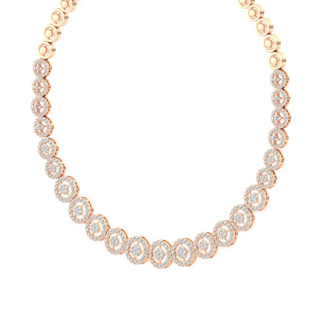 Yashas Round Diamond Necklace