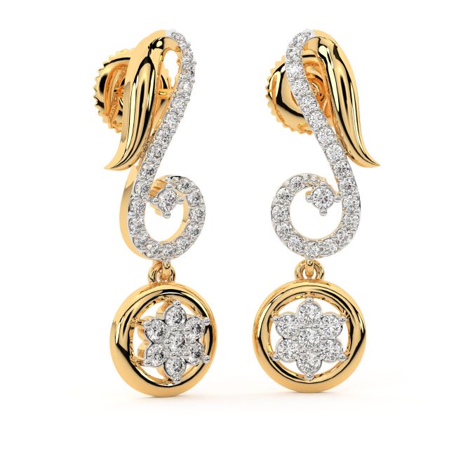 Zeeman Round Diamond Earrings