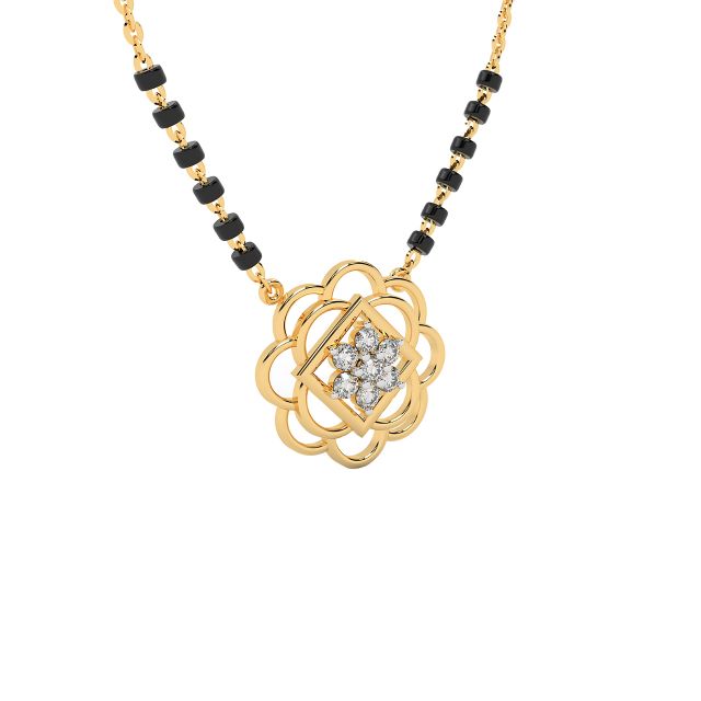 Glory Design Diamond Mangalsutra with Chain