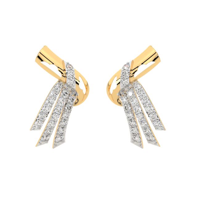 Ruben Round Diamond Stud Earrings