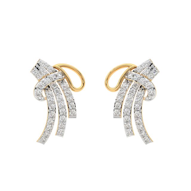 Qiana Round Diamond Stud Earrings