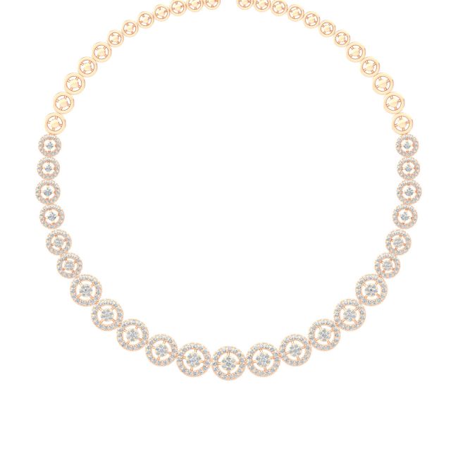 Yashas Round Diamond Necklace
