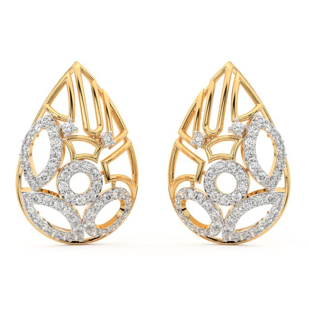 Adriel Round Diamond Stud Earrings
