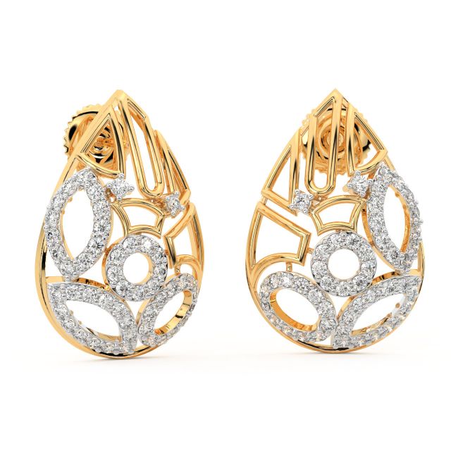 Adriel Round Diamond Stud Earrings