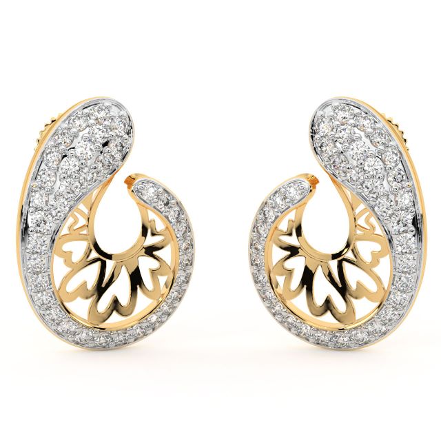 Enye Round Diamond Stud Earrings
