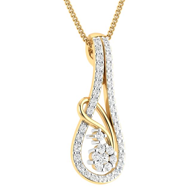 Baran Round Diamond Pendant