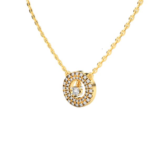 Circular Design Diamond Pendant