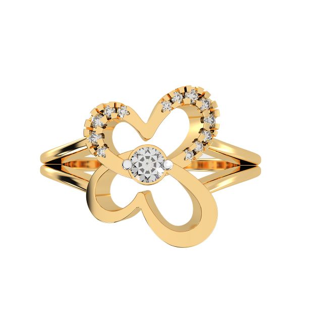 Butterfly Wing Diamond Ring