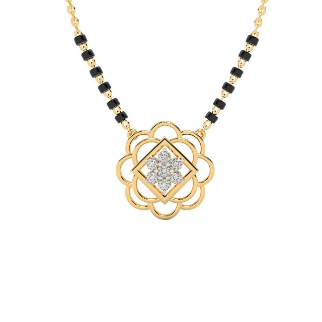 Glory Design Diamond Mangalsutra with Chain
