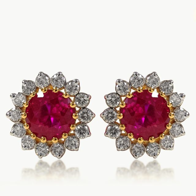 Ruby's shine diamond Earrings