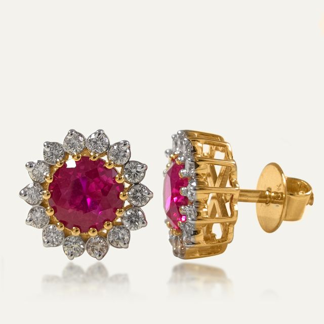 Ruby's shine diamond Earrings