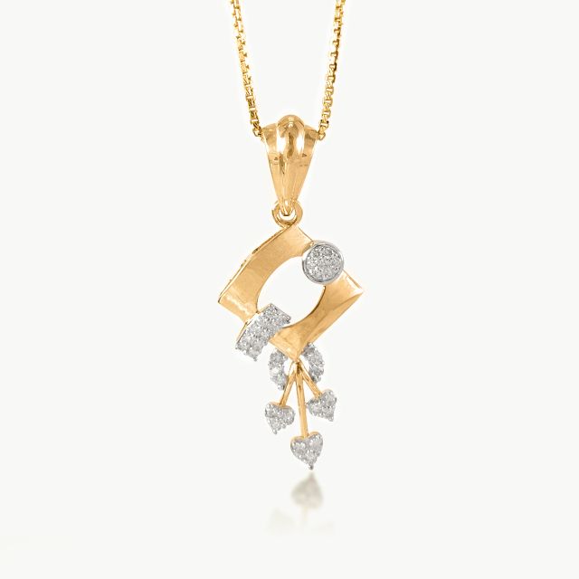 Abel Round Diamond Office Wear Pendant