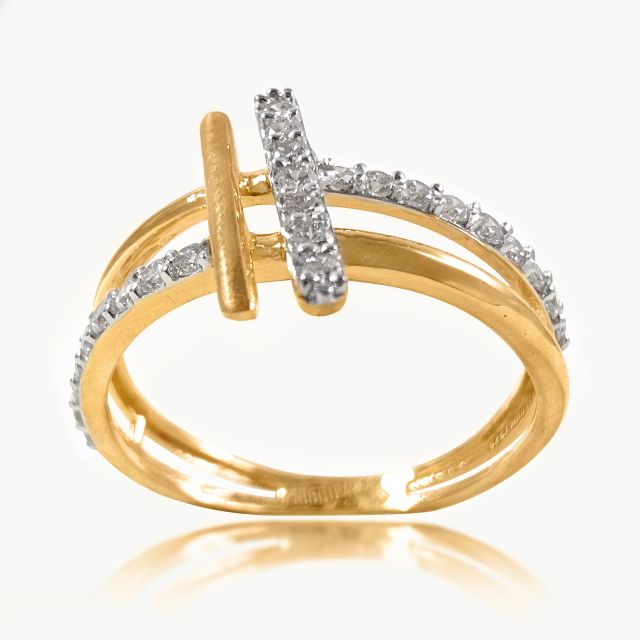 Parallel Promise Diamond Engagement Ring