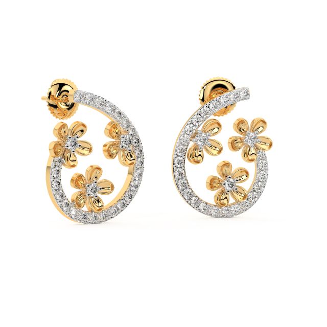 Drop Dew Diamond Earrings