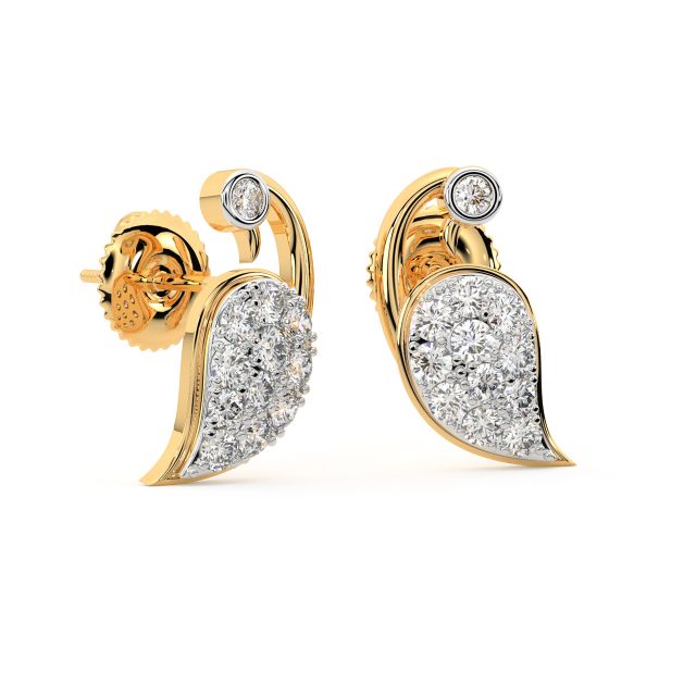 Duck Diamond Stud Earrings