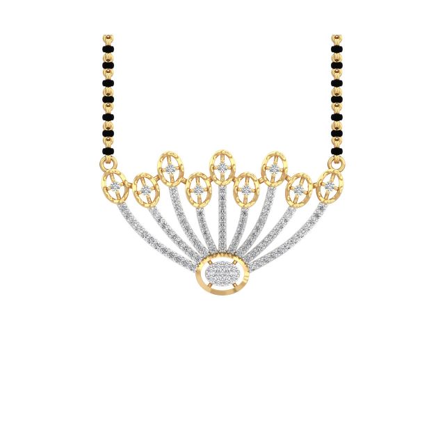 Mamie Round Diamond Mangalsutra