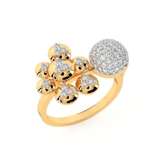 Garine Round Diamond Engagement Ring