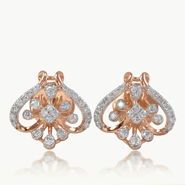Orchid Grace Diamond Studs Earrings