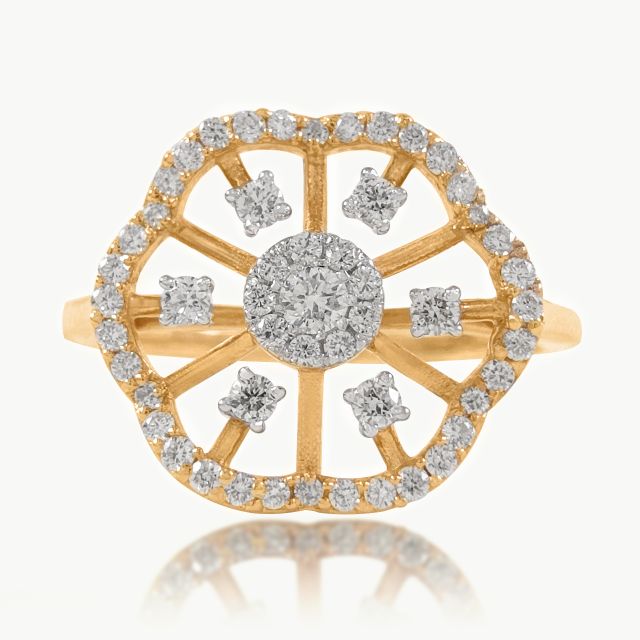 Radiant Halo Diamond Cocktail Ring