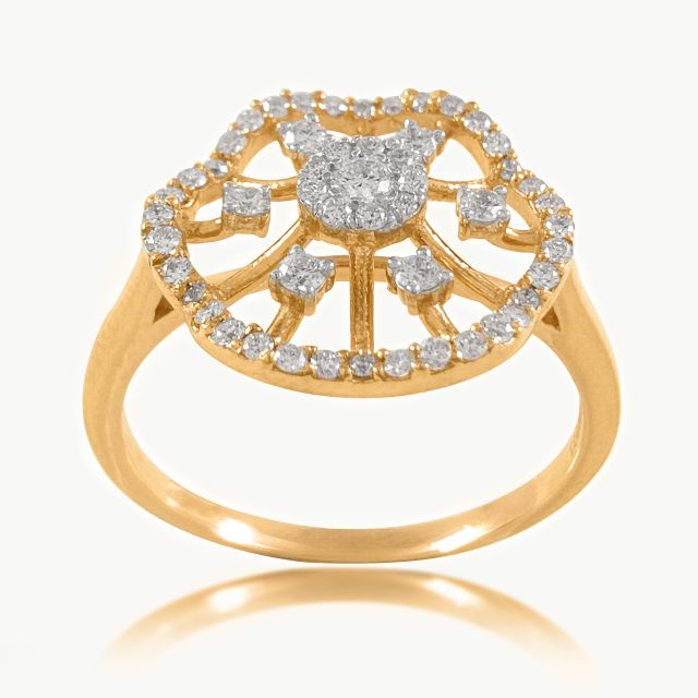 Radiant Halo Diamond Cocktail Ring