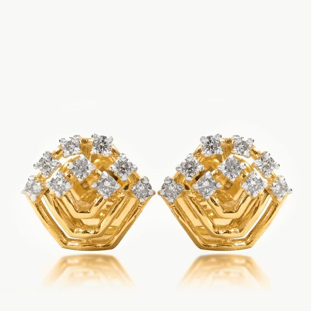 Flora Maze Diamond Earrings