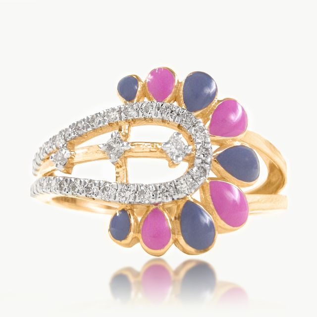Petal Whimsy Diamond Ring