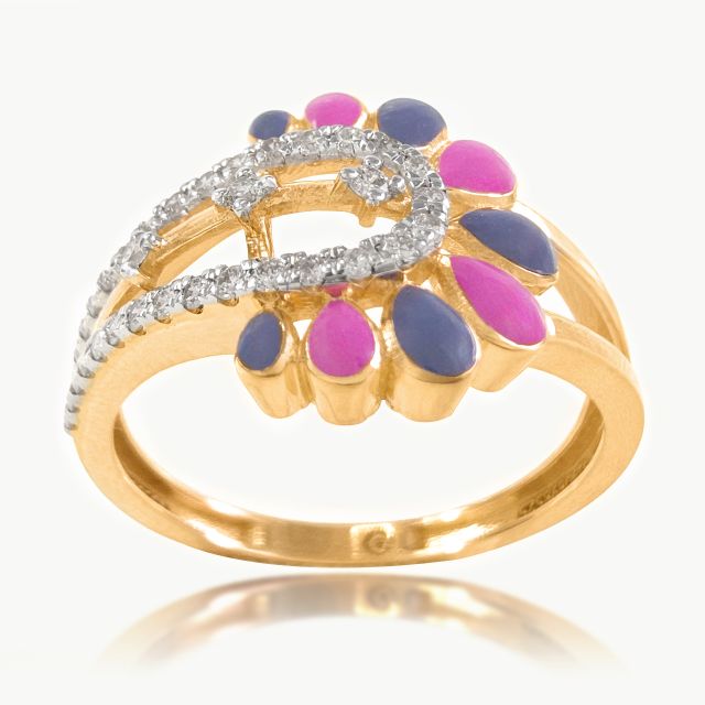 Petal Whimsy Diamond Ring
