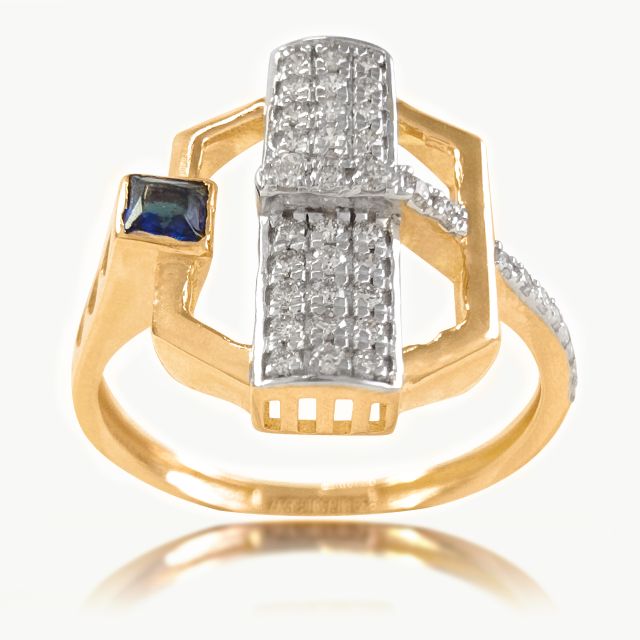 Eclipse Edge Diamond Ring