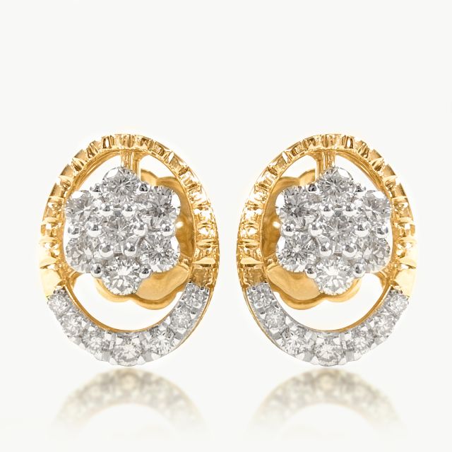 Trinity Glimmer Diamond Studs