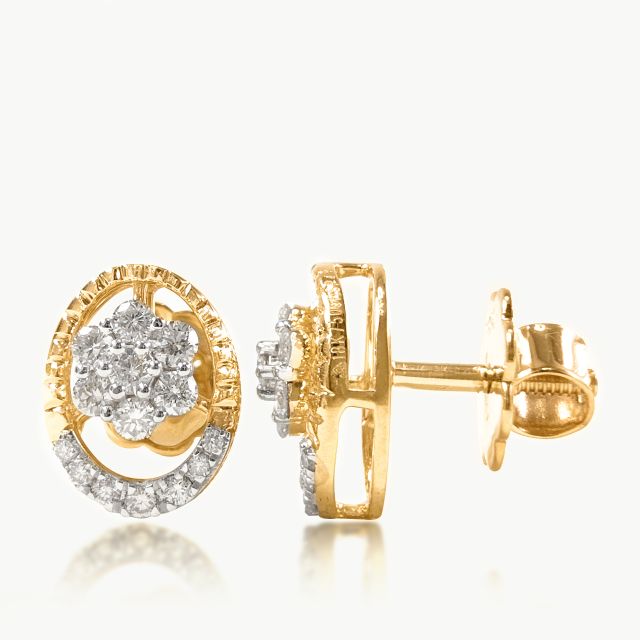 Trinity Glimmer Diamond Studs