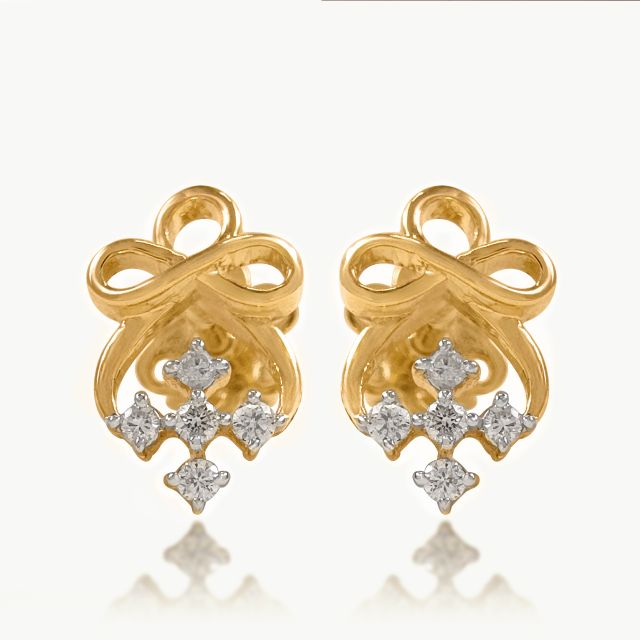 Aurika Knot Diamond Studs