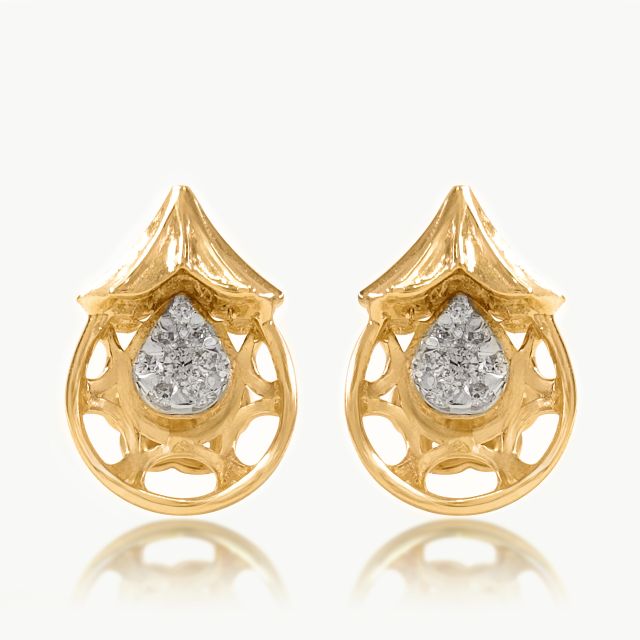 Tear Bloom Diamond Studs
