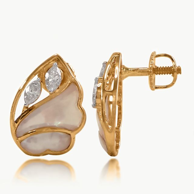Lustrous Bloom Diamond Studs