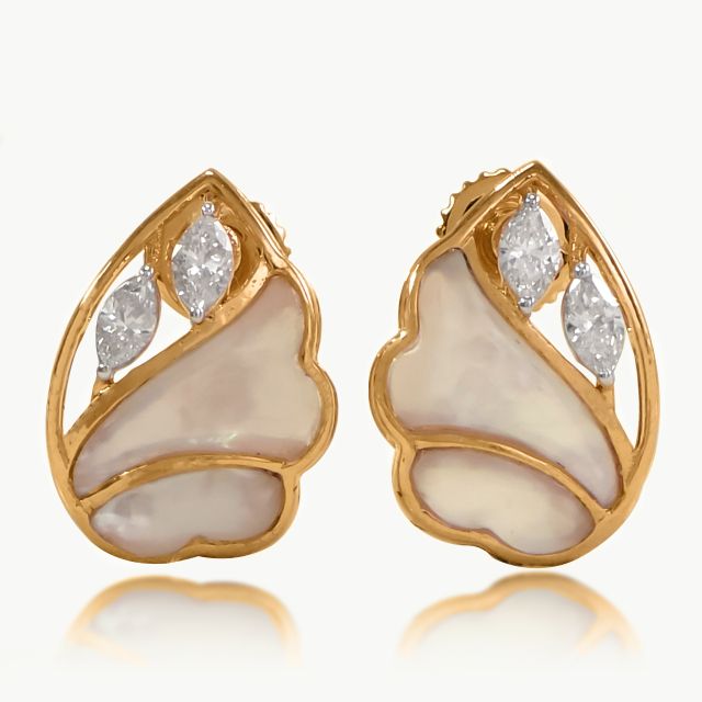 Lustrous Bloom Diamond Studs
