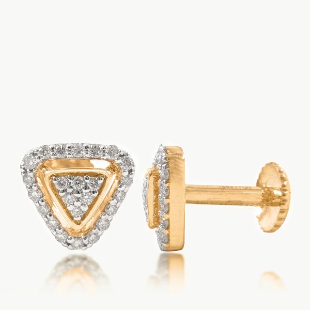 Gleaming Prism Diamond  Earrings