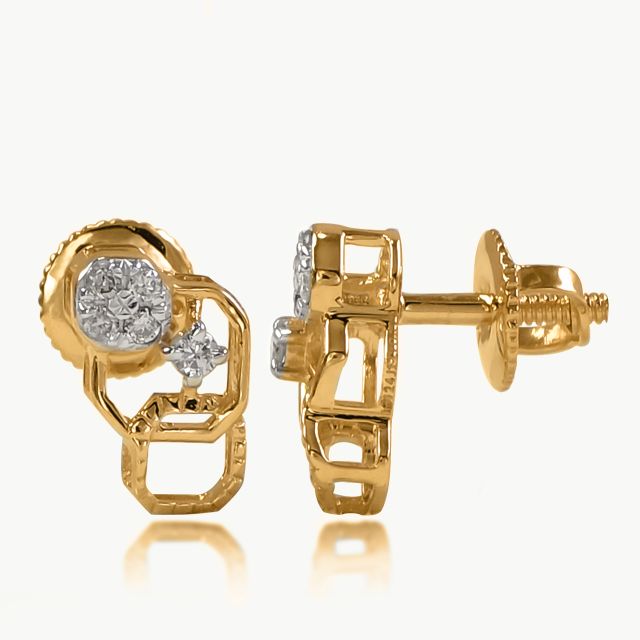 Prism Loop Diamond Studs