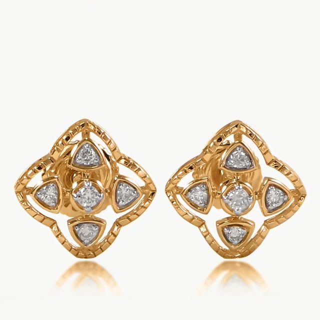 Gilded Petals Diamond studs