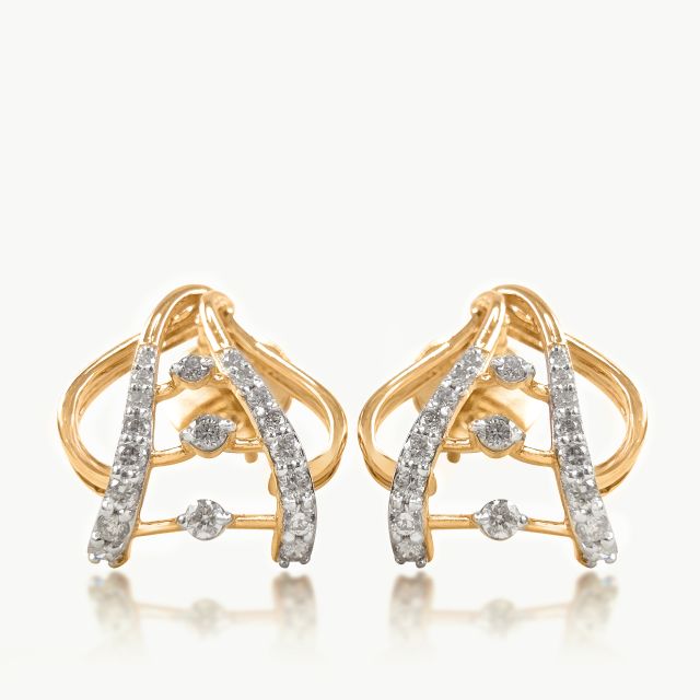 Heaven's Stair Diamond Studs