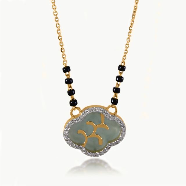 Samara Round Diamond Mangalsutra With Chain