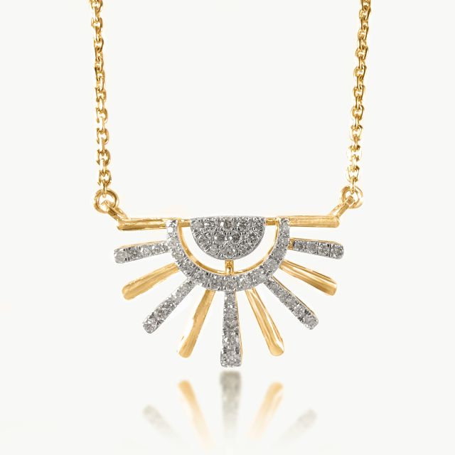 Morning Glory Diamond  Mangalsutra with Chain