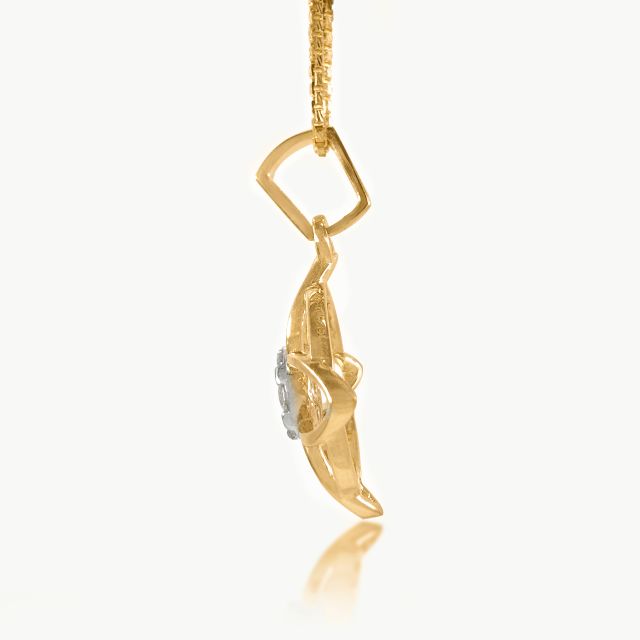 Geometric Trilliant Diamond Pendant