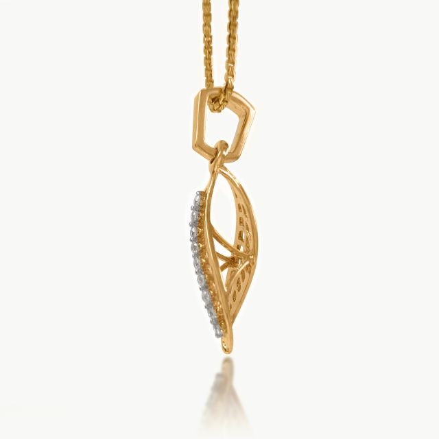 Vine Swirl Diamond Pendant