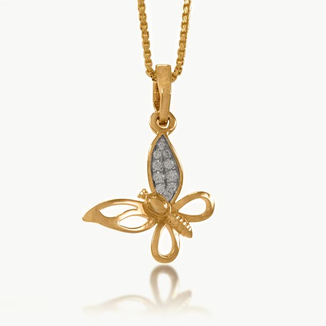 Butterfly Diamond Pendant