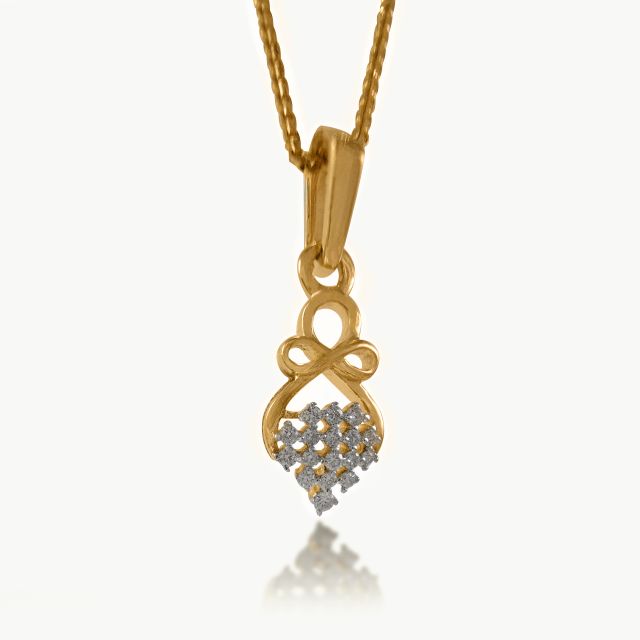 Aurika Knot Diamond Pendant
