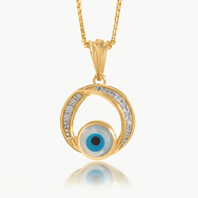 Mystic Evil Eye Diamond Pendant