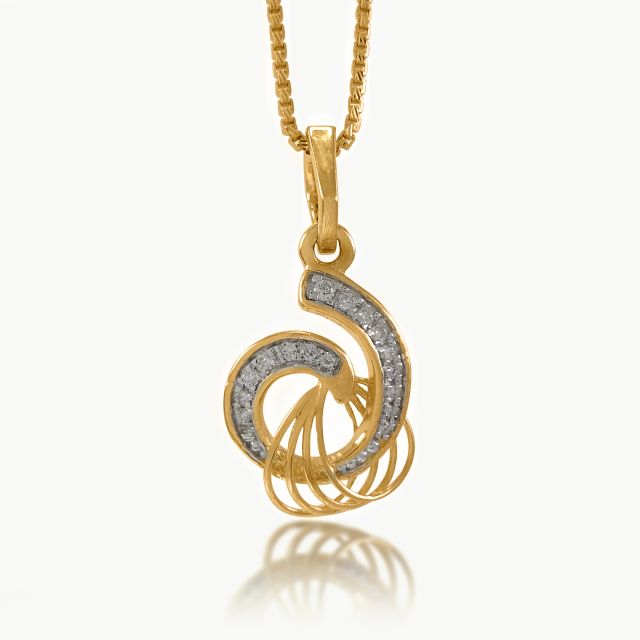 Aquatic Sparkle Diamond Pendant