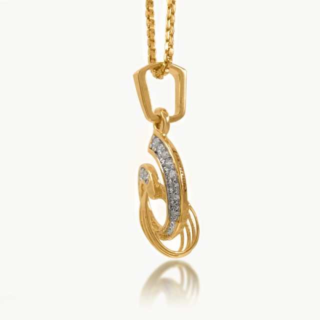 Aquatic Sparkle Diamond Pendant