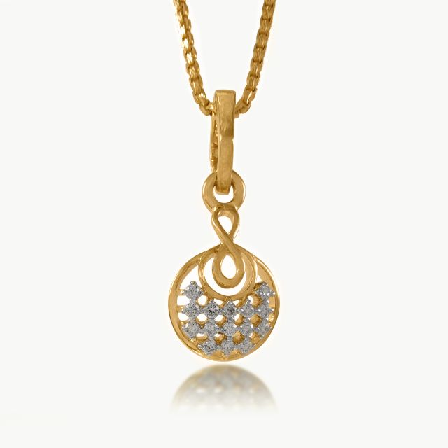 Infinite Moon Diamond Pendant