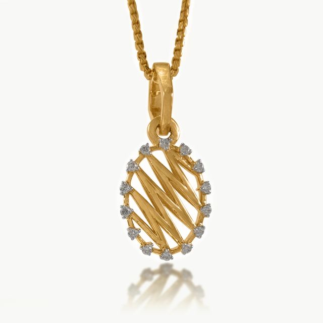 Zig-Zag Diamond Pendant